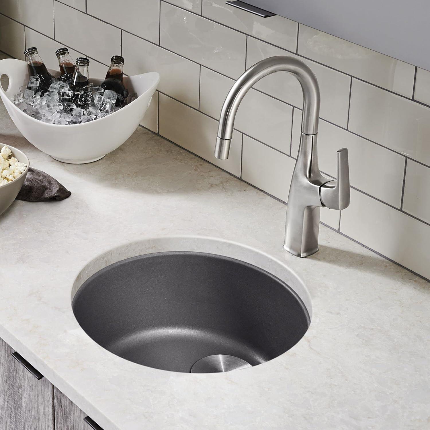 Rondo SILGRANIT 18" Dual Mount Bar Sink
