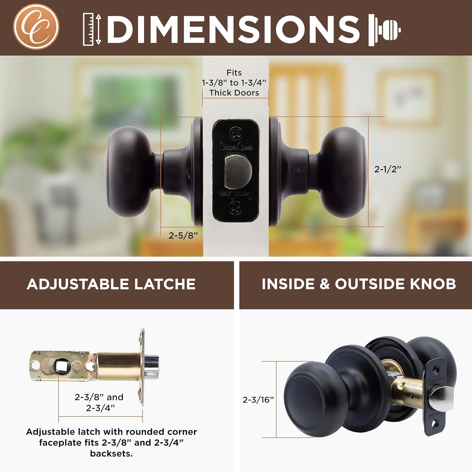 Colonial Passage Door Knob