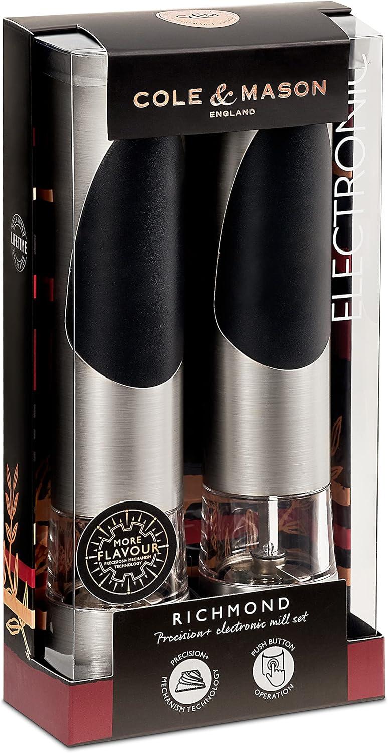 Cole & Mason Cole & Mason Richmond Electric Salt and Pepper Mill Set