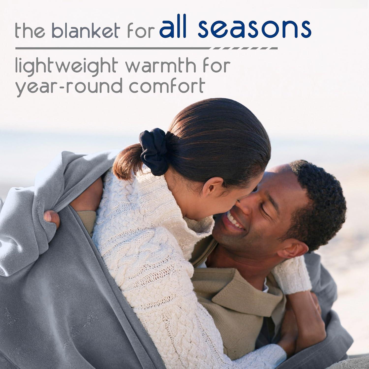 Vellux Throw Blanket, Original Blanket,  Snuggle-Ready,  Durable Machine Washable Pet Friendly, All-Season Comfort, Layering Bed Sofa Blanket, Blanket for Bed, Cozy Throw Blanket