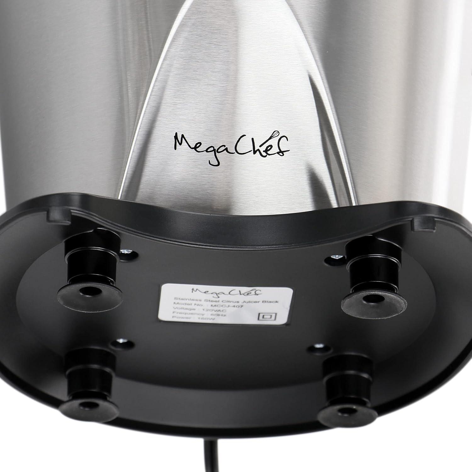 MegaChef Stainless Steel Electric Citrus Juicer with Handle