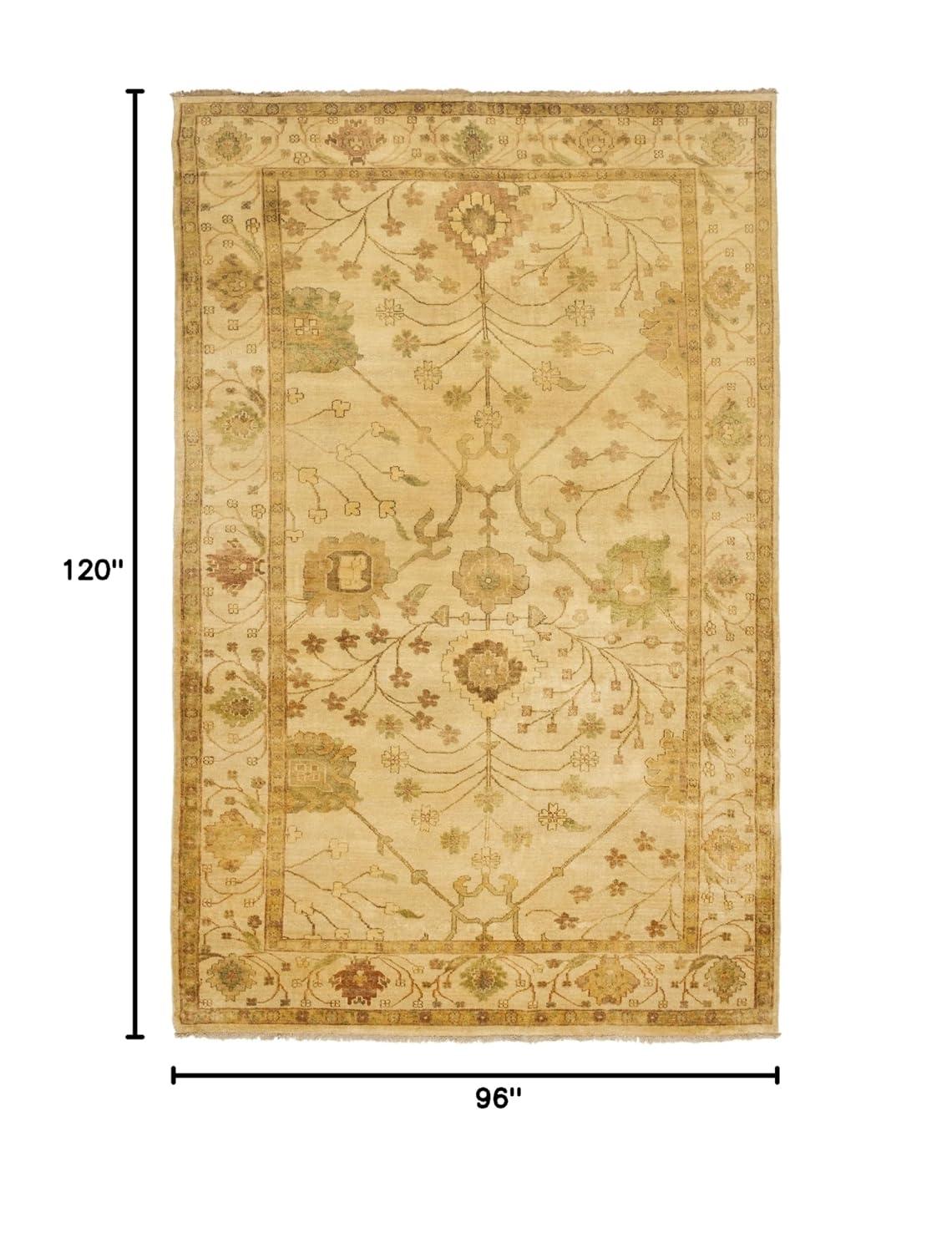 Oushak Hand Knotted Wool Oriental Rug