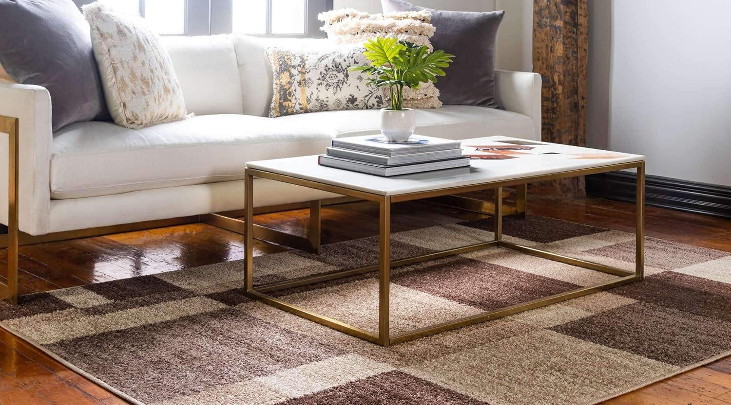 Unique Loom Autumn Providence Rug, Beige (5' 0 x 8' 0)