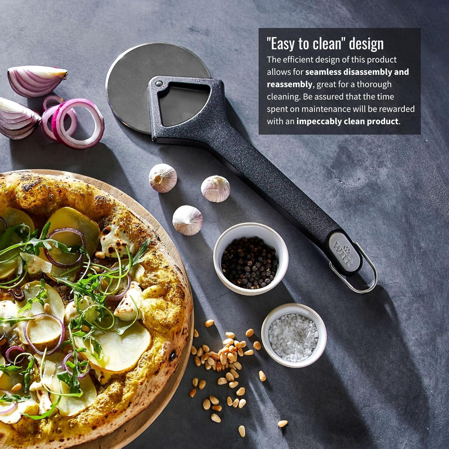 Witt Witt Pizza Cutter - Sharp Stainless Steel & Polypropylene Blade, Easy to Clean for Perfect Slices