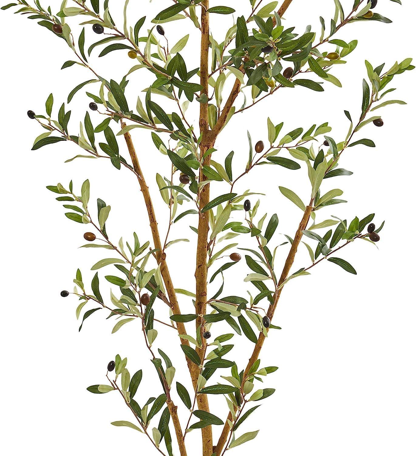 Nearly Natural 82-in Artificial Olive Tree