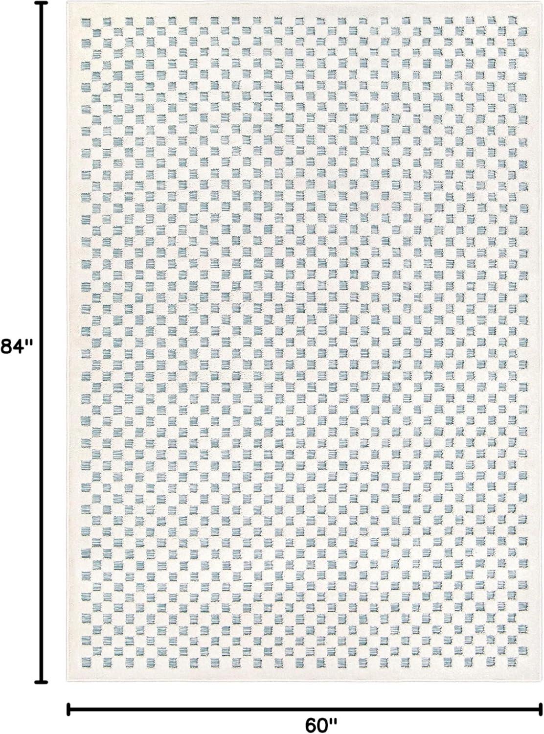 Simply Southern Cottage Lecompte Area Rug, 5' x 7', Light Blue