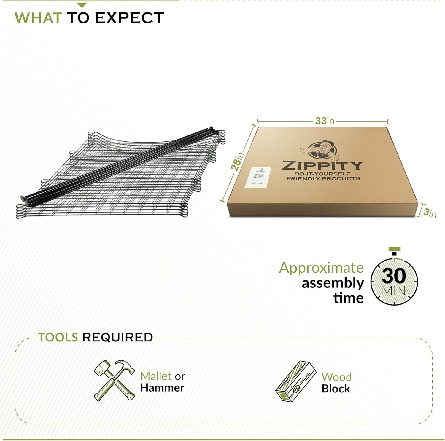 25in H (5 Fence Panels) No Dig Easy Install Zippity Black Metal Fence, Decorative Fence Ideal for Garden Fencing For Dogs, Temporary Fence or Garden Fence Animal Barrier, WF29001