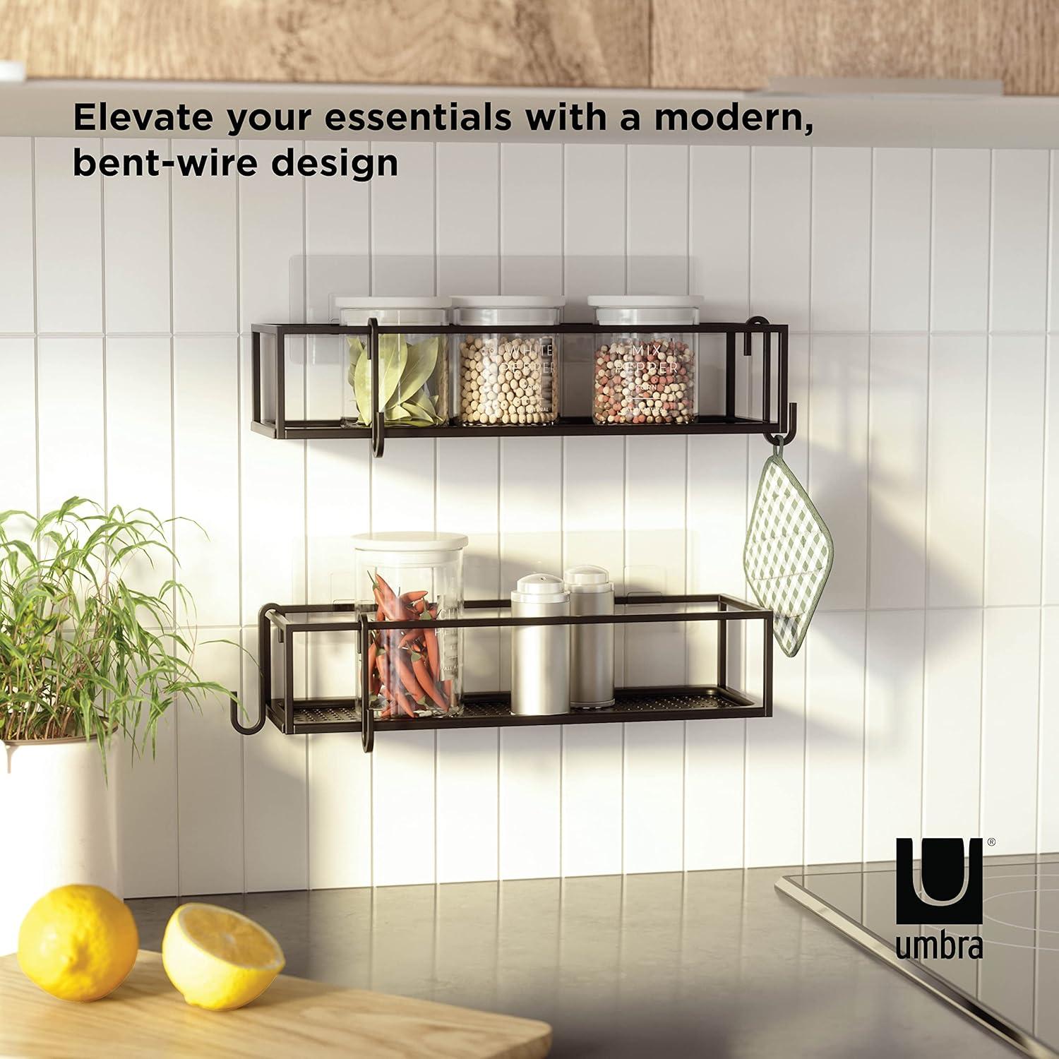 Umbra Cubiko Black Hanging Shower Bins