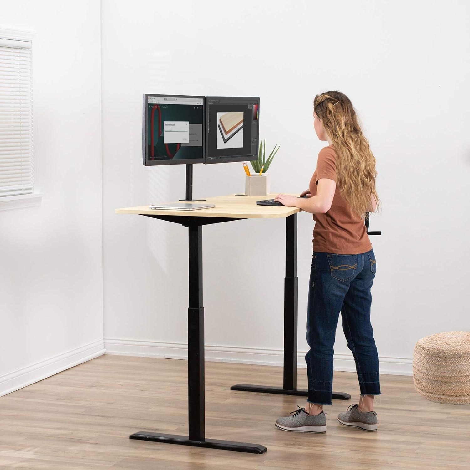 63in x 32in Crank Height Adjustable Desk