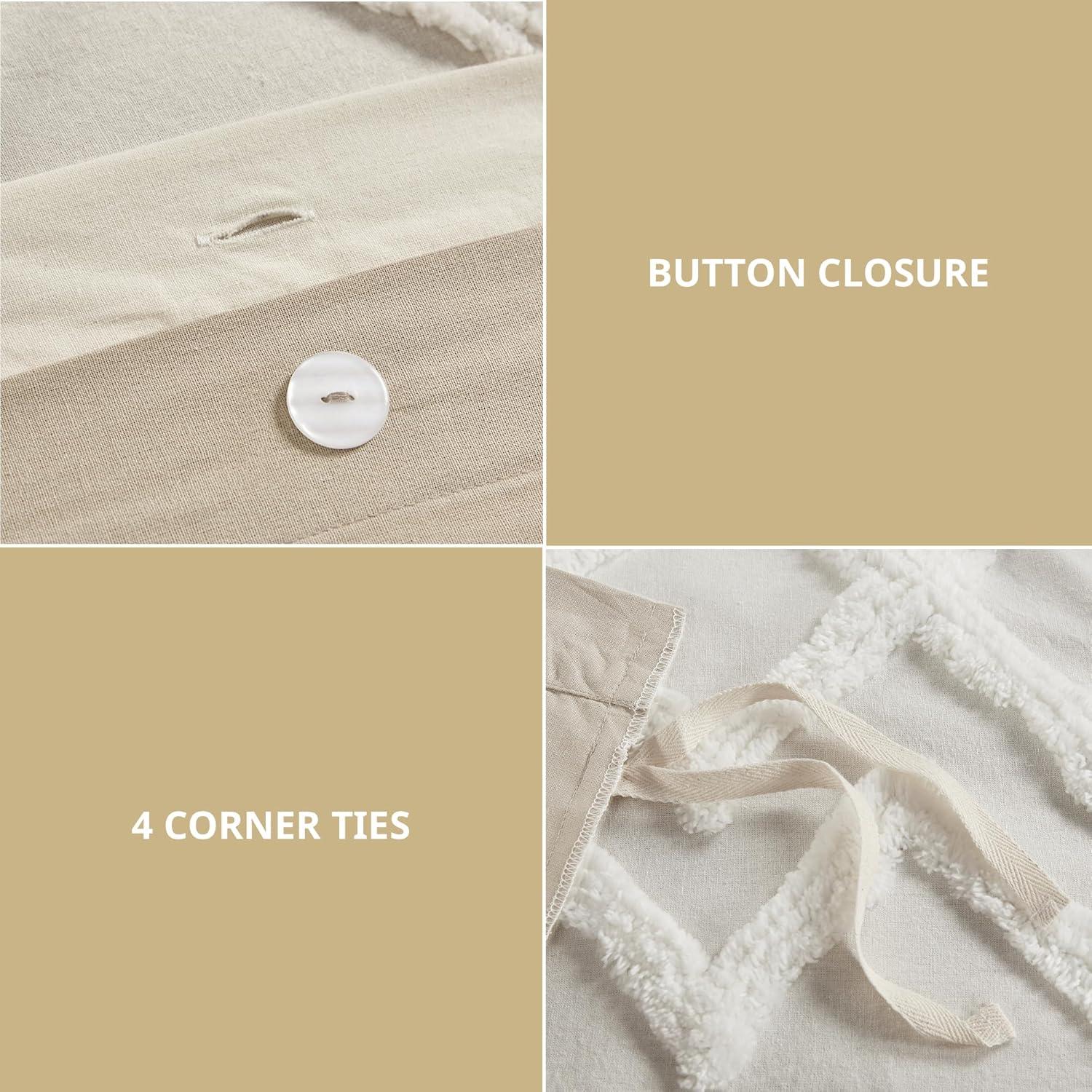 INK+IVY Mila Cotton Duvet Cover Set with Chenille Tufting & Reviews | Wayfair
