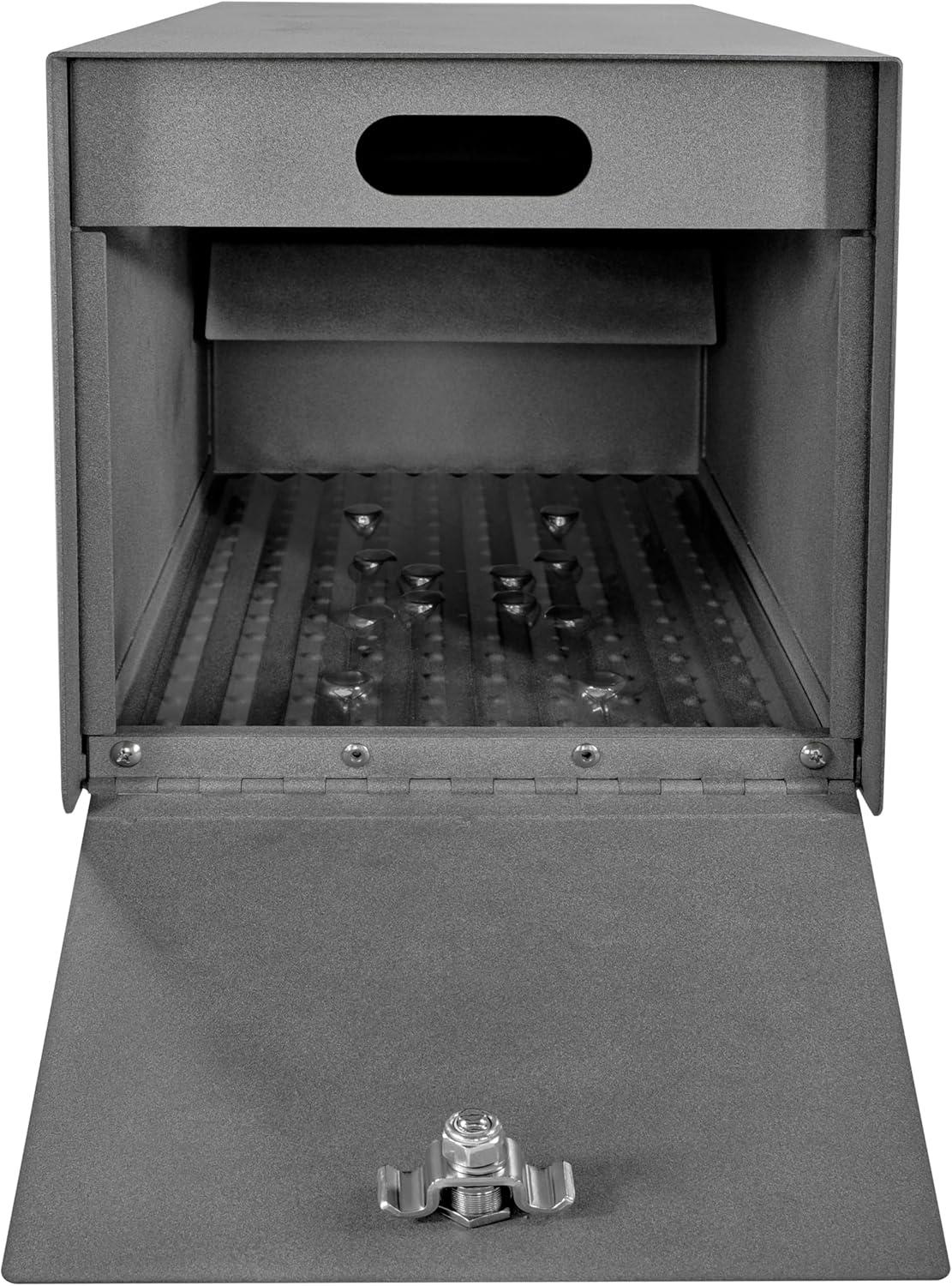 Mail Manager Street Safe Locking Security Mailbox (Rear Access), Granite