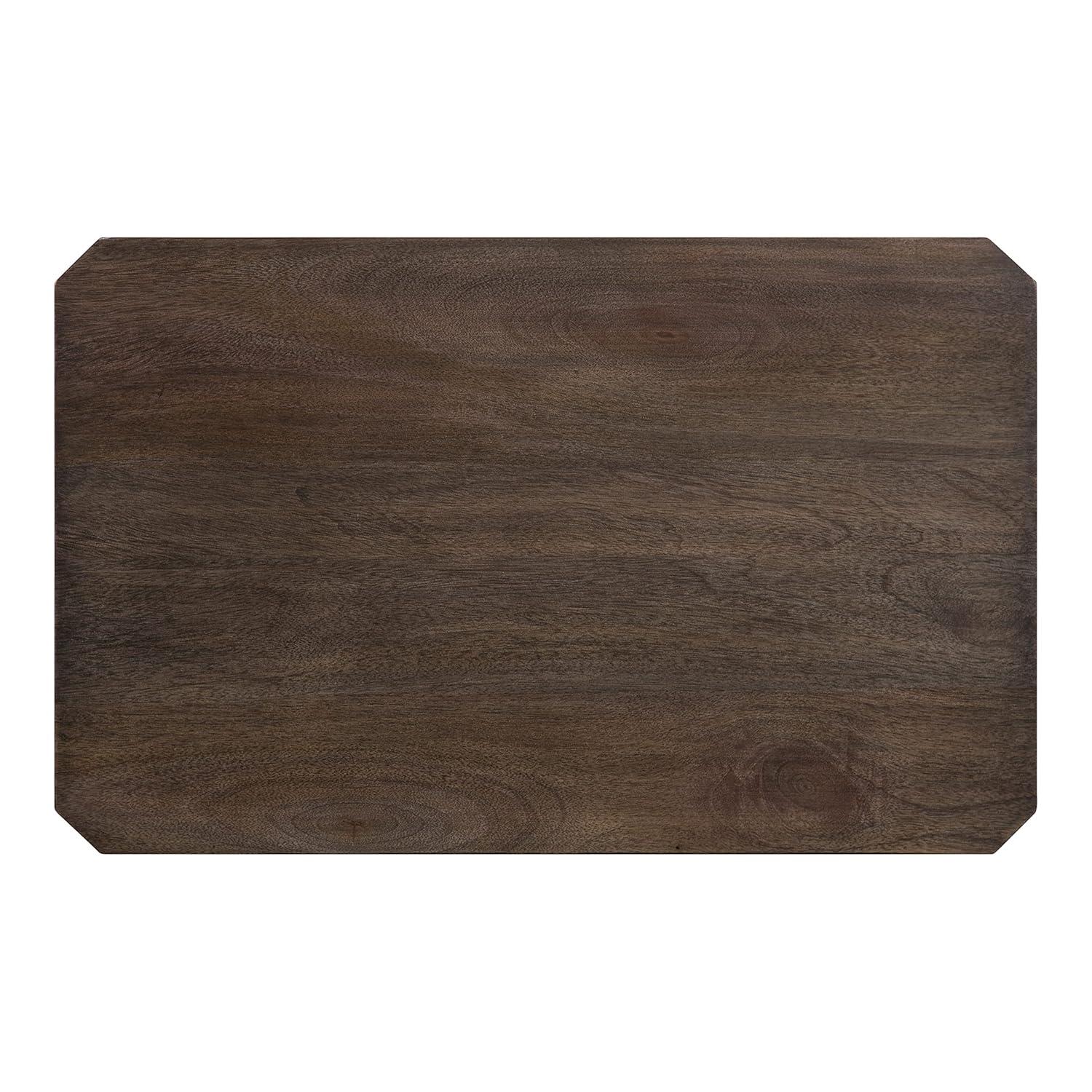 Kate and Laurel Talcott Rectangle Wood Side Table, 22x14x26, Gray