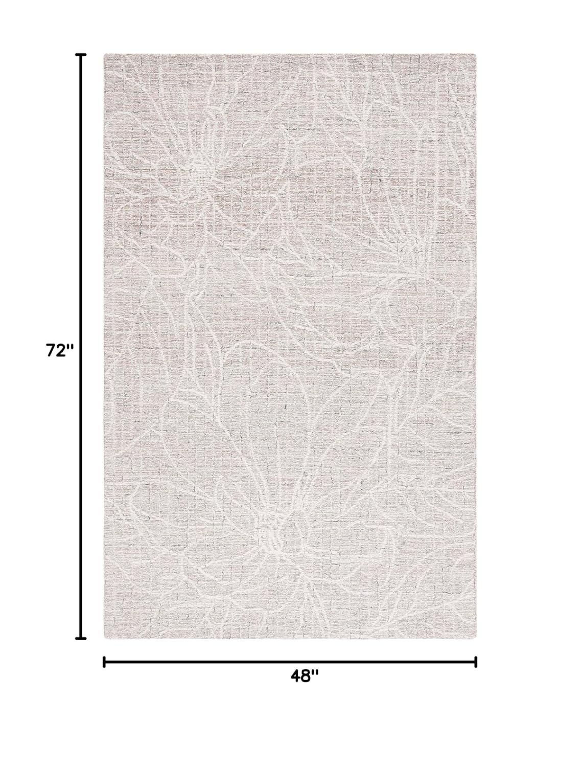Metro MET881 Hand Tufted Indoor Area Rug - Beige/Ivory - 4'x6' - Safavieh