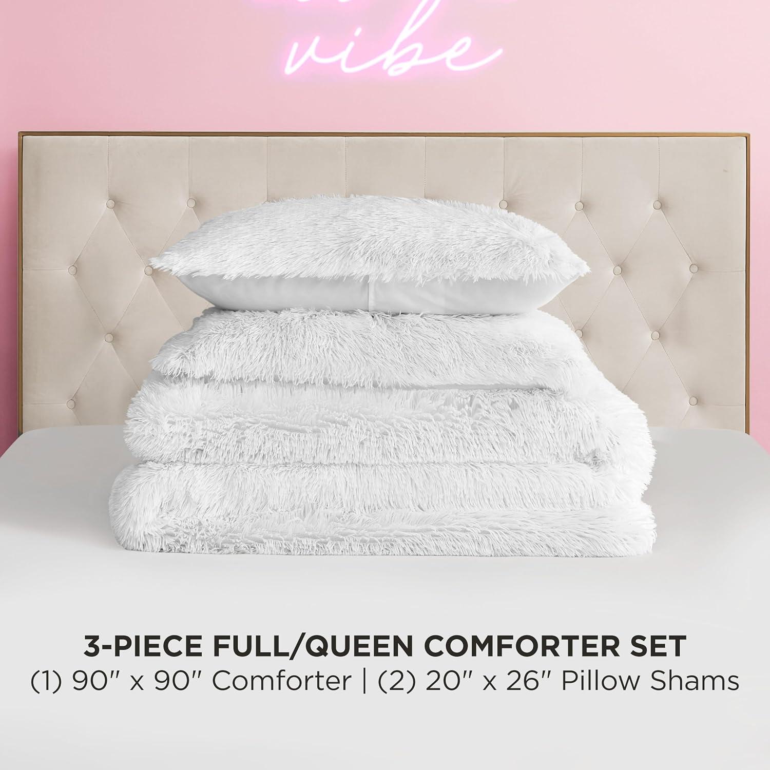 Juicy Couture Juicy Couture Shaggy Faux Fur Comforter & Shams Bedding Sets