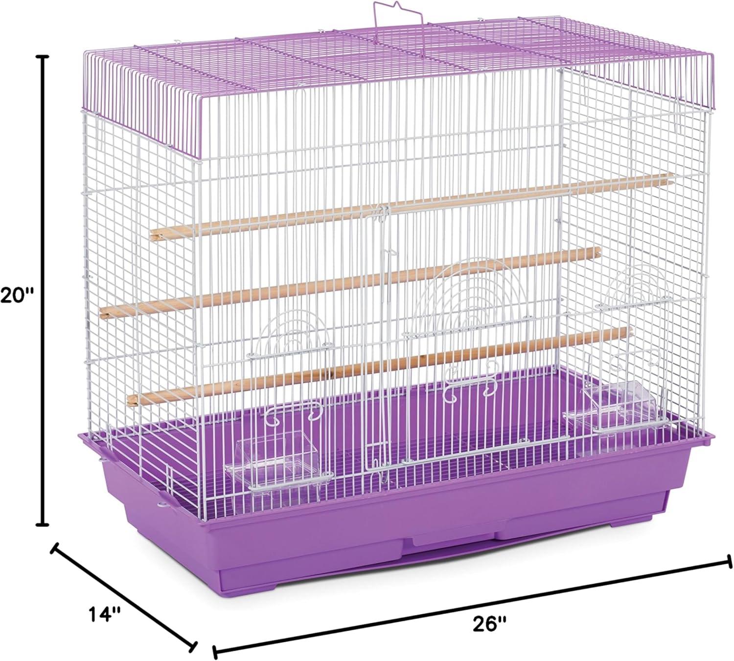 Prevue Pet Products SP1804-3 Flight Cage, Lilac/White,26" L x 14" W x 22 1/4" H