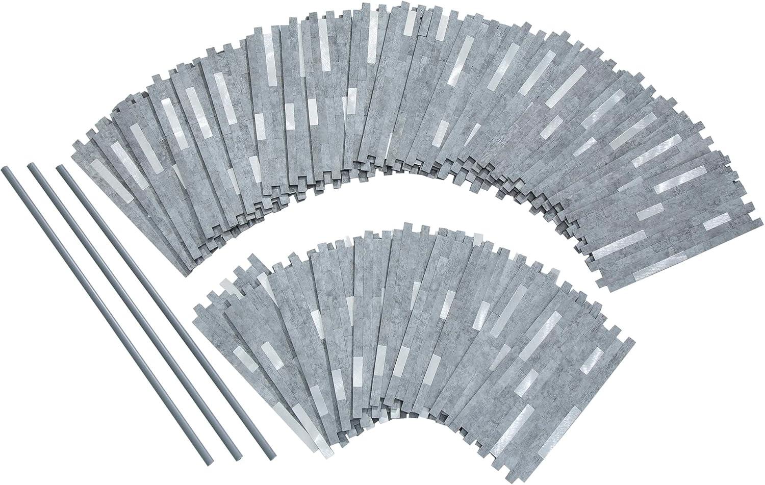 12'' W x 12.75'' L PVC Peel and Stick Mosaic Tile
