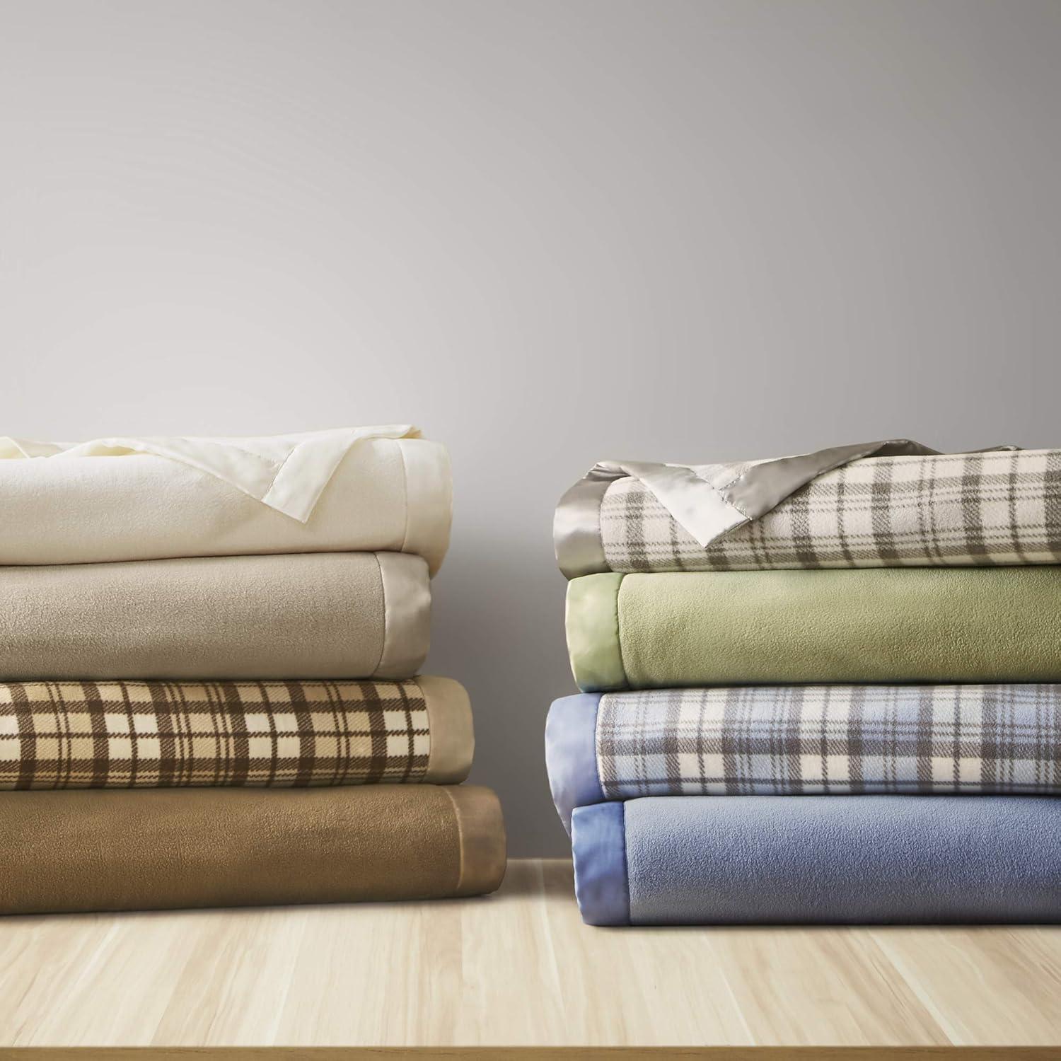 Premium Microfleece Blanket - Unmatched Softness and Luxury | Lightweight and Cozy Year-Round Comfort | Matte Satin Binding for Elegance | Durable and Long-lasting