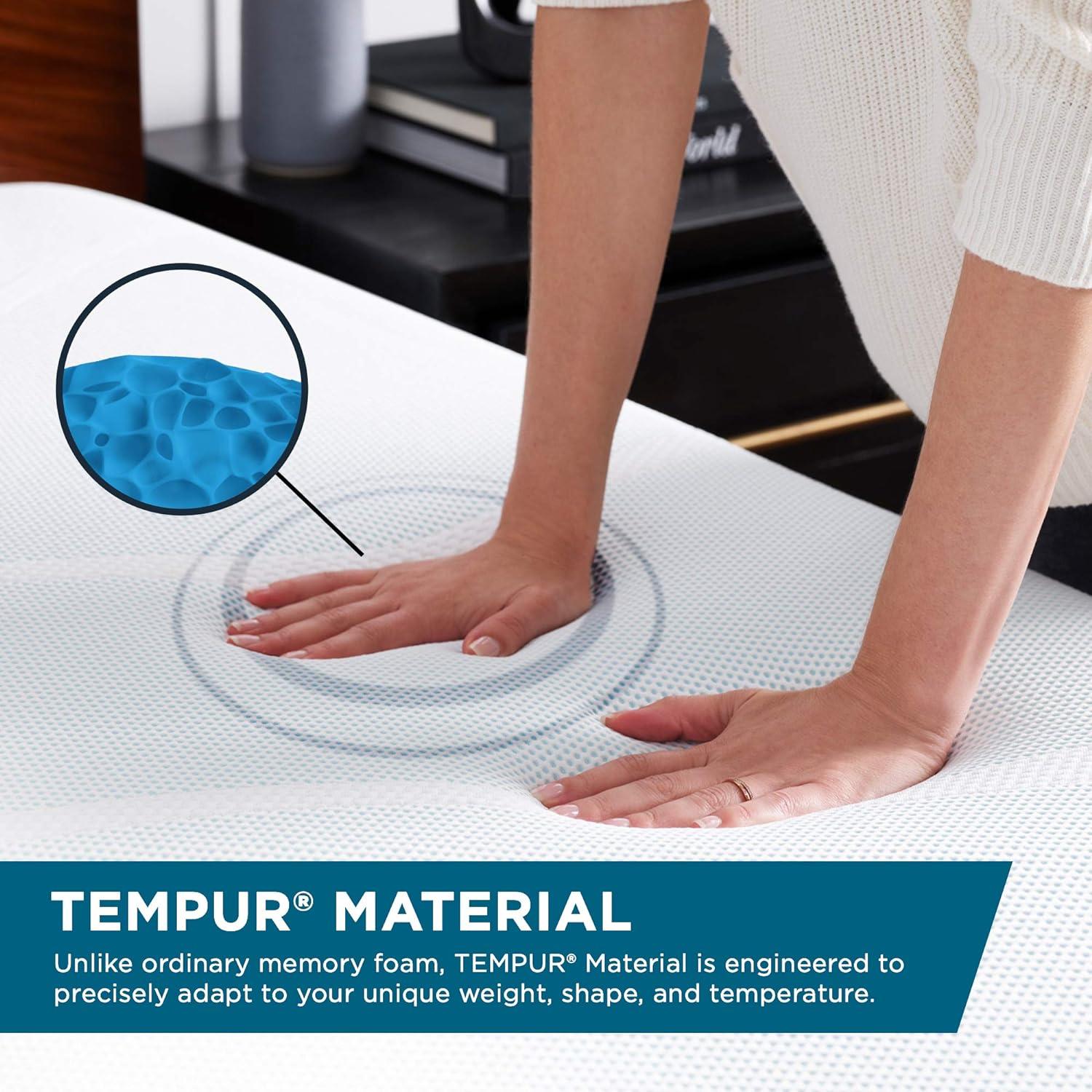 Tempur Memory Foam Travel Neck Pillow with Hypoallergenic Cover