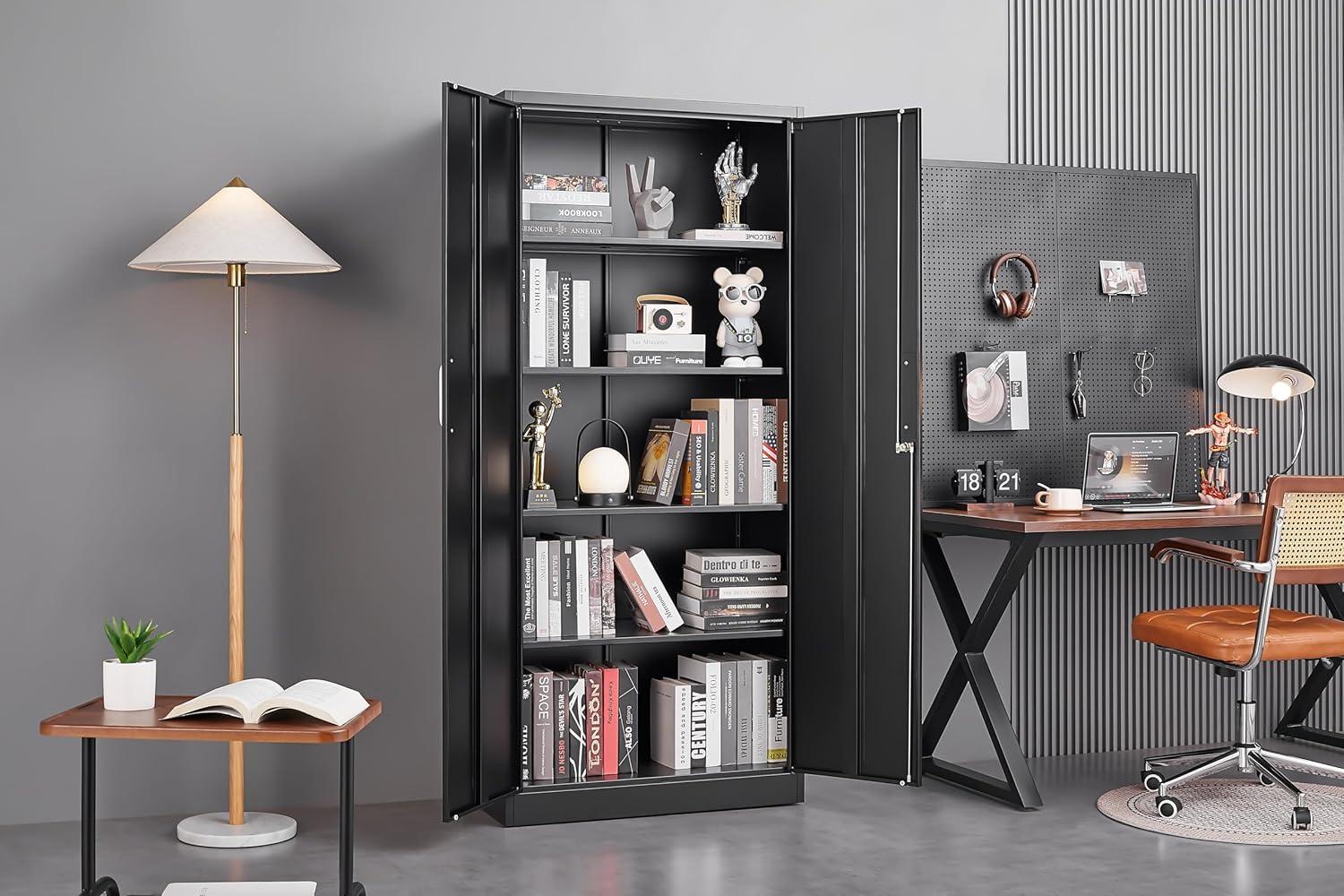 MIIIKO File Cabinet 3 Drawers on Wheels Under Desk, Black Metal Rolling File Cabinets with Lock for Home Office, Un-Assembled Filing Cabinet with Lock