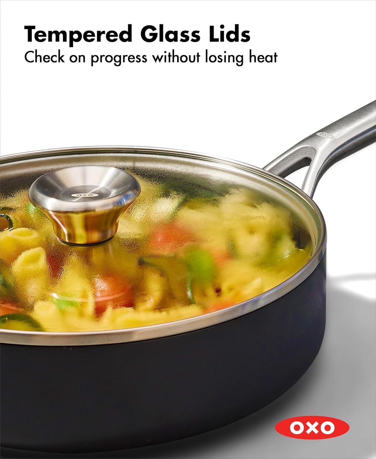 OXO OXO 5 Pieces Hard-Anodized Aluminium Non Stick Cookware Set