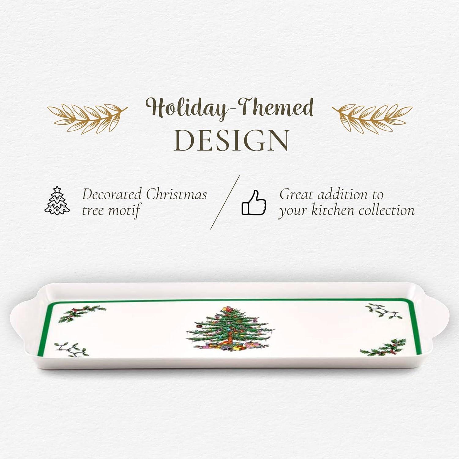 Pimpernel Christmas Tree Melamine Sandwich Tray