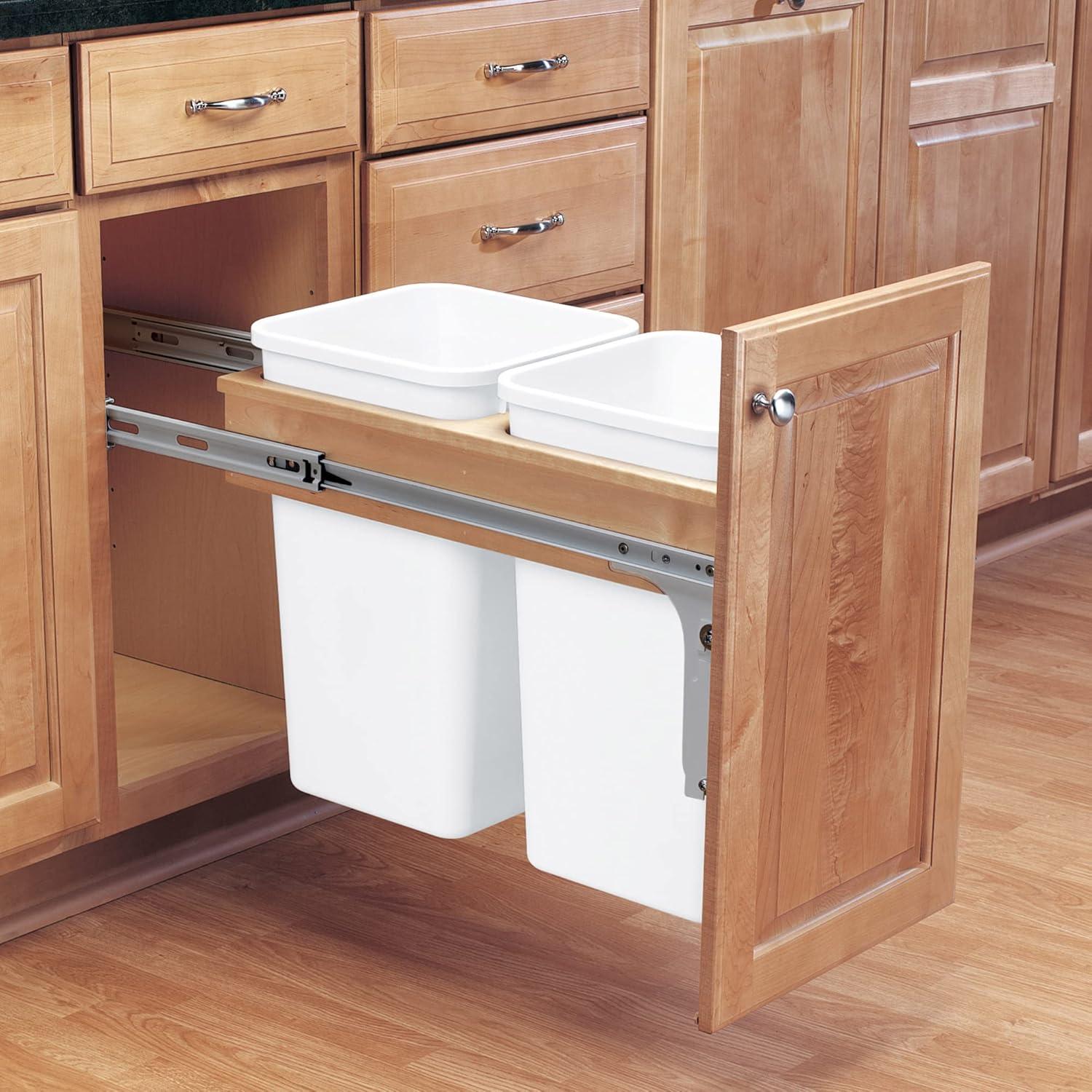 Rev-A-Shelf Double Pullout Top Mount Trash Can