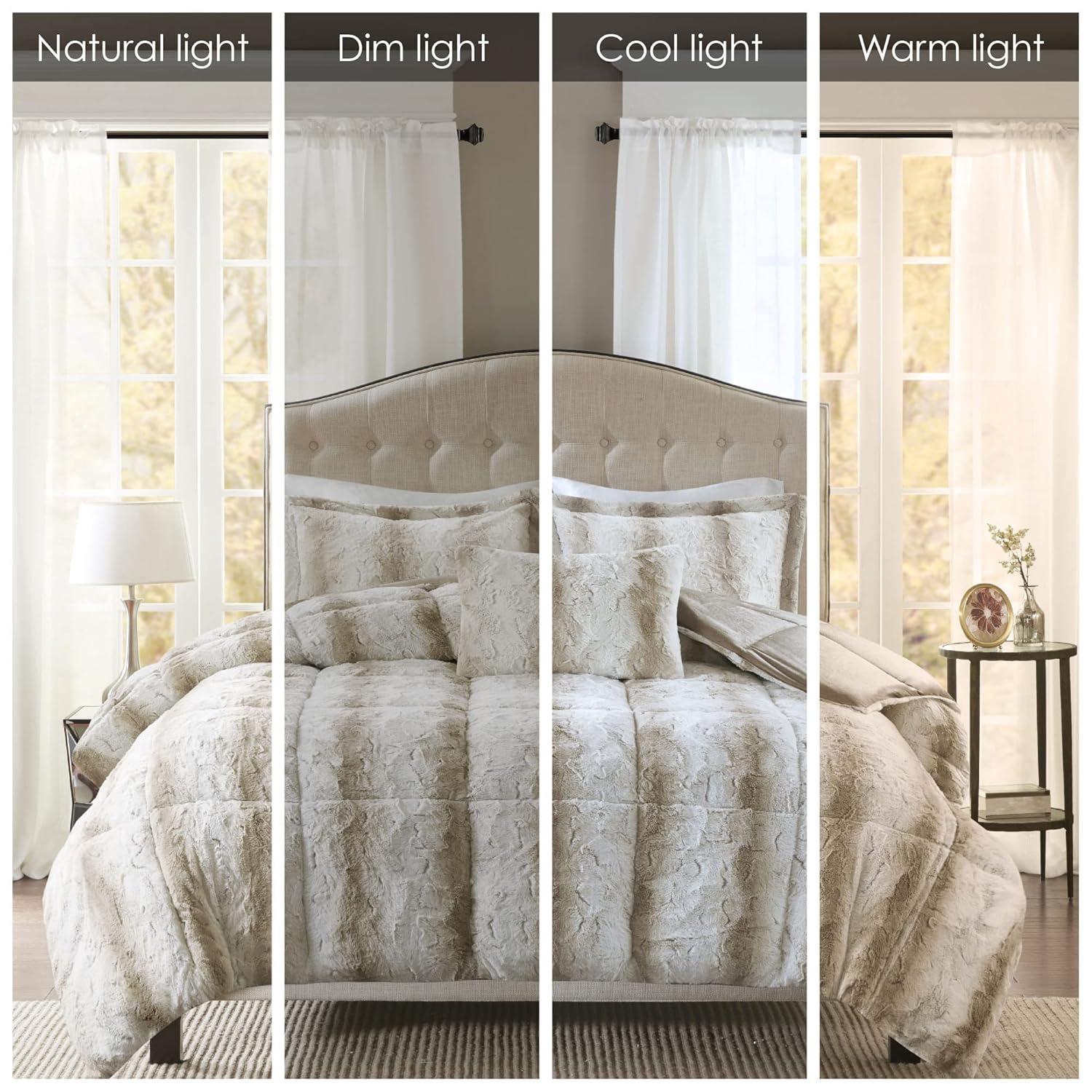 Zuri Faux Fur Comforter Set