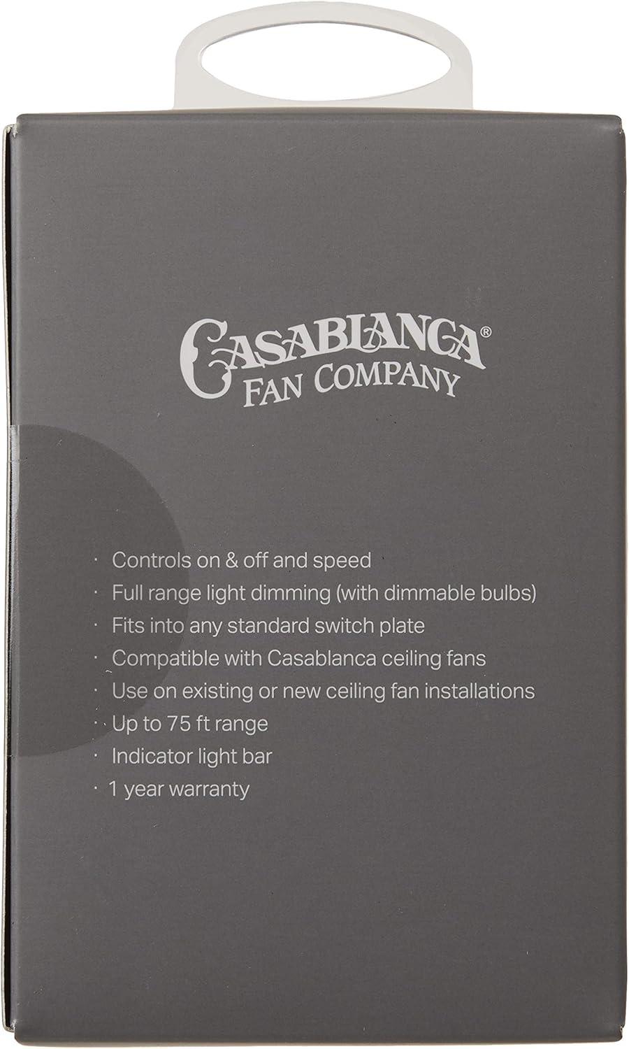 Casablanca Fan and Light Wall Control