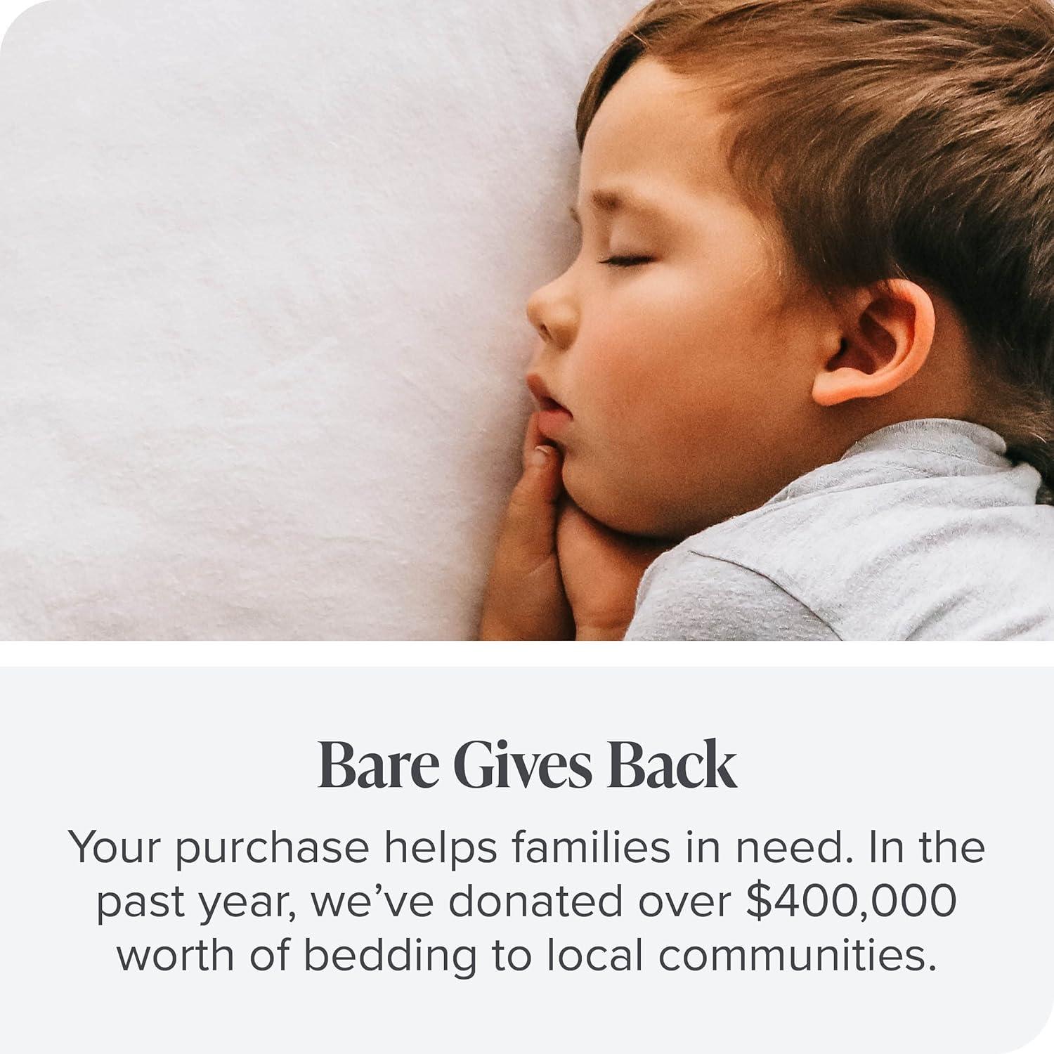 Bare Home Microfiber Fitted Sheet