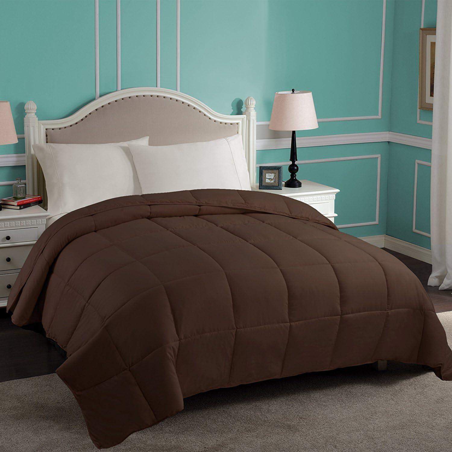 Twin Chocolate Microfiber Reversible Duvet for Kids