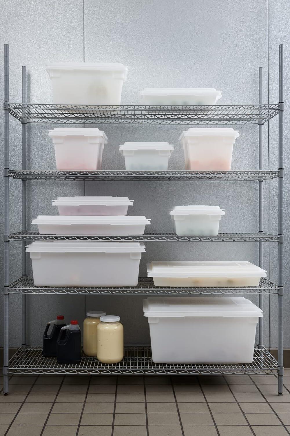 White 5-Gallon BPA-Free Plastic Food Storage Box