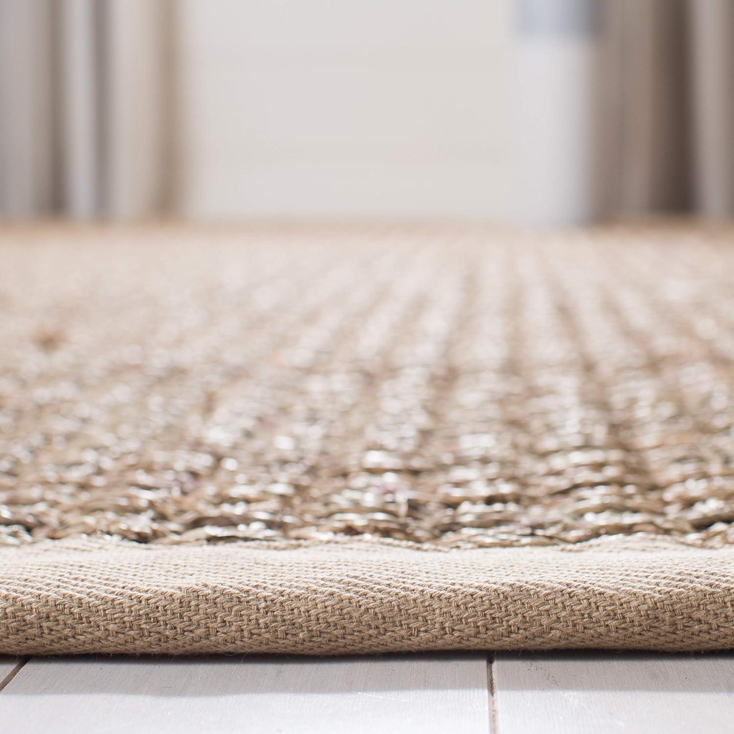 Natural Fiber NF114 Power Loomed Indoor Area Rug - Natural/Beige - 5' Round - Safavieh