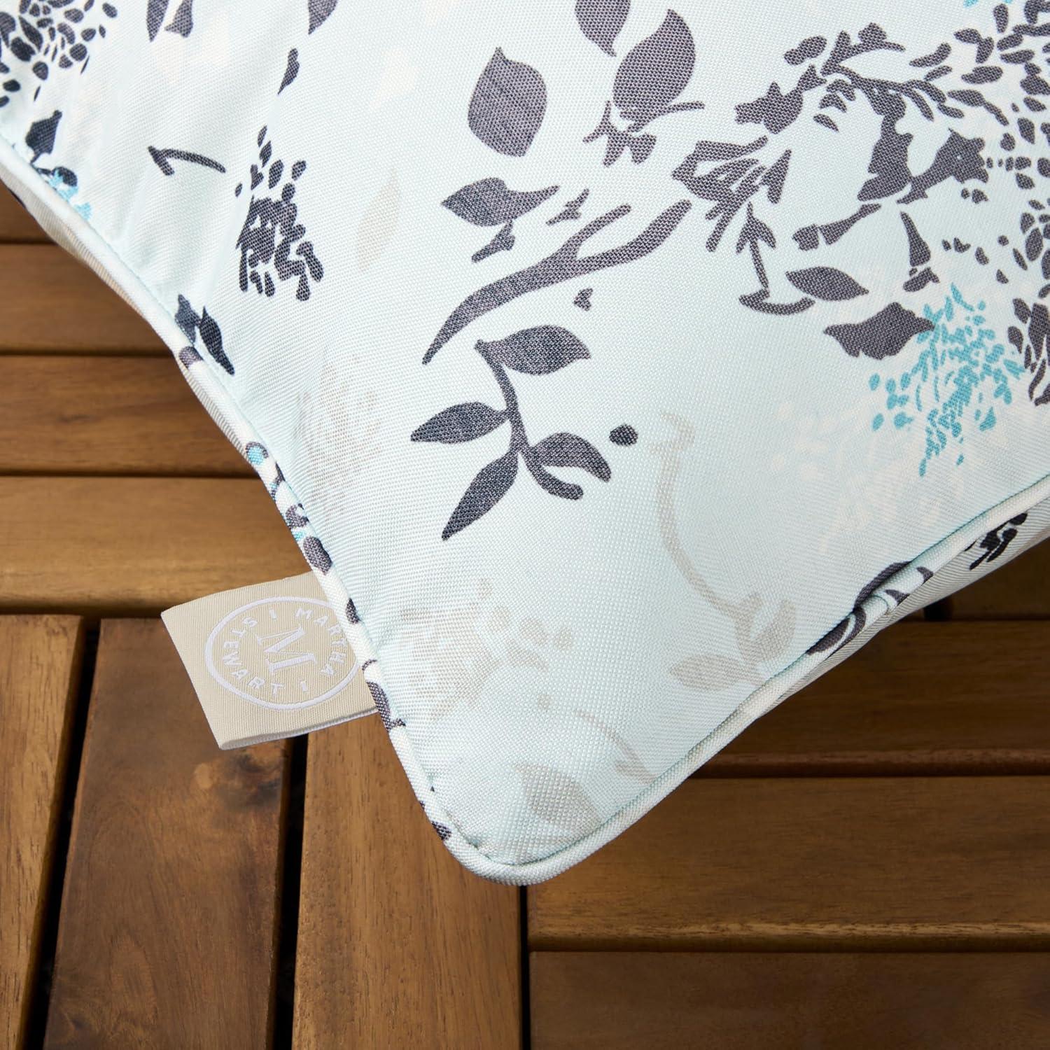 Martha Stewart MARTHA STEWART Charming Foliage Indoor Outdoor Pillow 2-Pack Set, 18" (Set of 2)