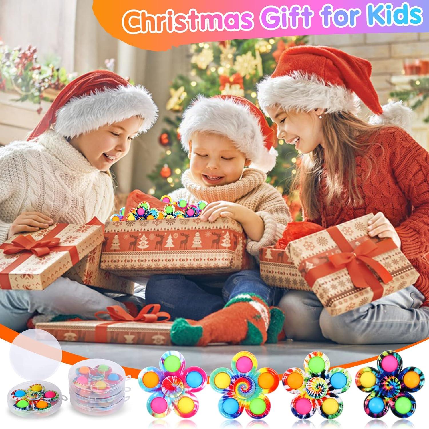 Gigilli 24 Pack Party Favors Fidget Spinners for Kids 4-8 8-12, Goodie Bags Stuffers for Kids 3-5, Pop Mini Fidget Toys Bulk ADHD Classroom Prizes, Toddler Birthday Party Gifts, Adult Anxiety Toys