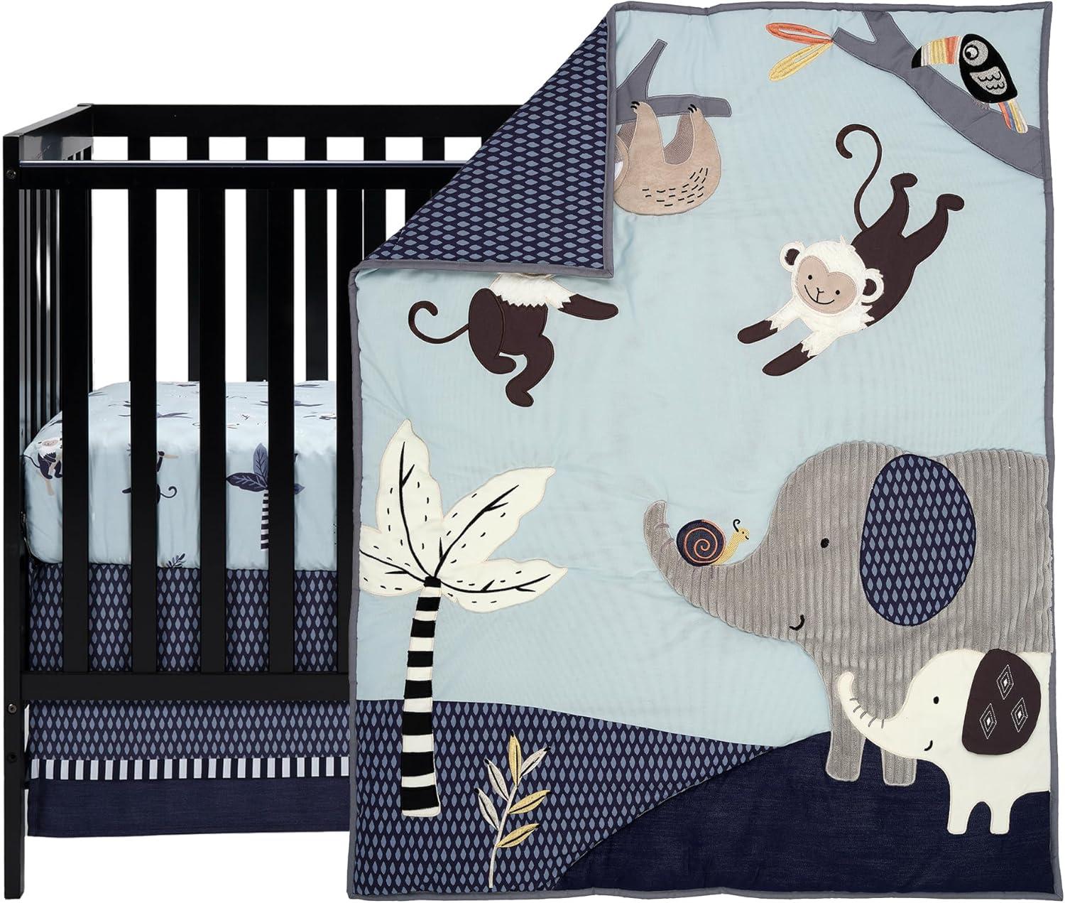 Lambs & Ivy Jungle Party 3 - Piece Crib Bedding Set