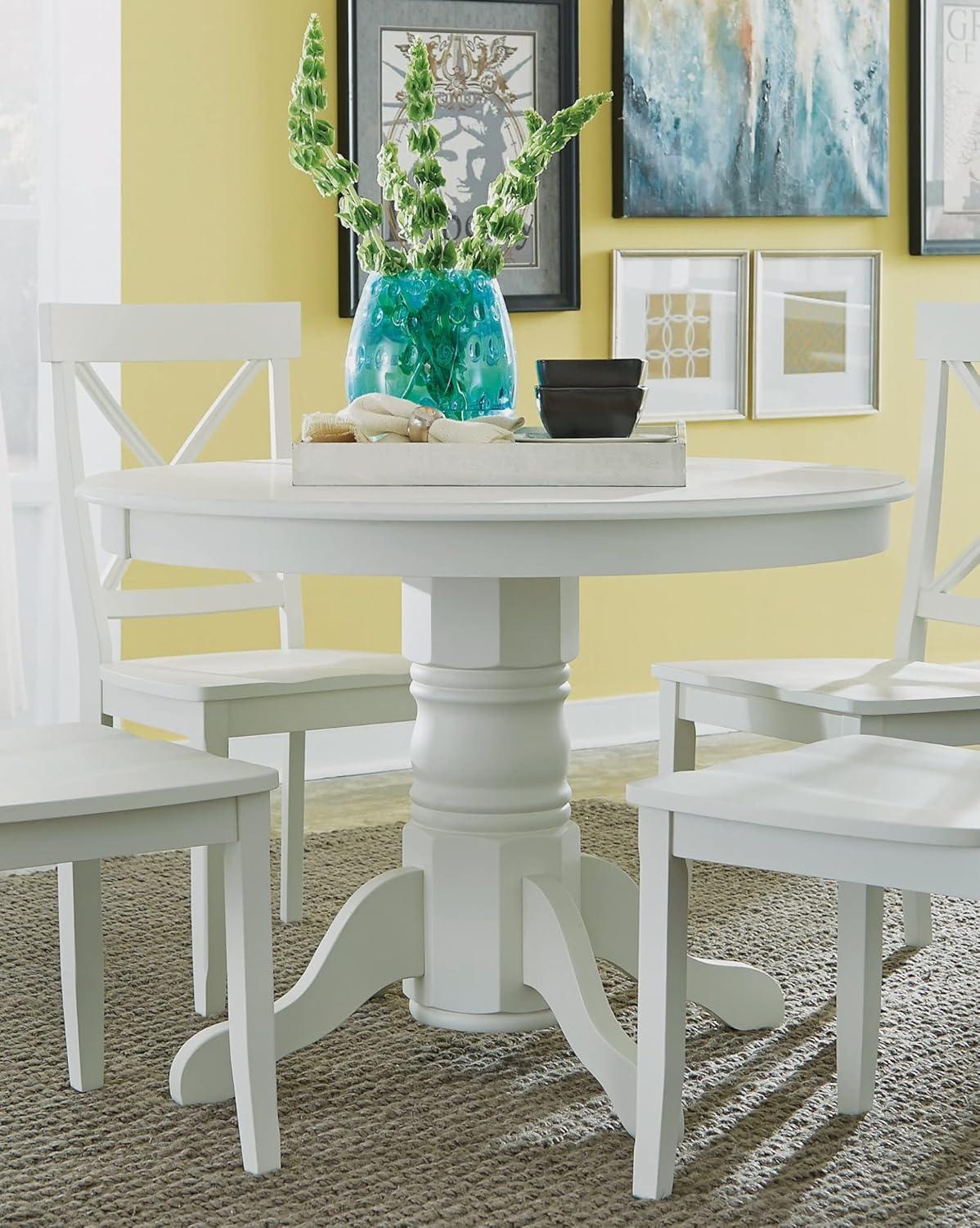 Warwick Dining Table Off White - Homestyles: Hardwood Frame, Kitchen, 42" Wide