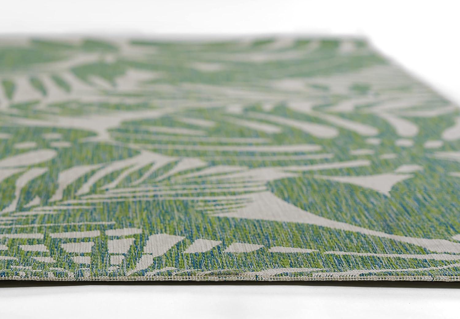 Novogratz Villa Floral Green/White Indoor / Outdoor Area Rug