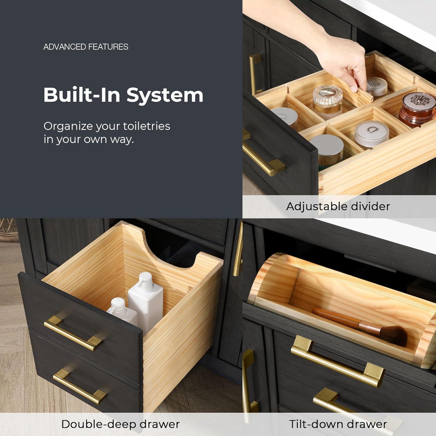 OVE Decors Bailey 42" Single Bathroom Vanity with Premium Countertop