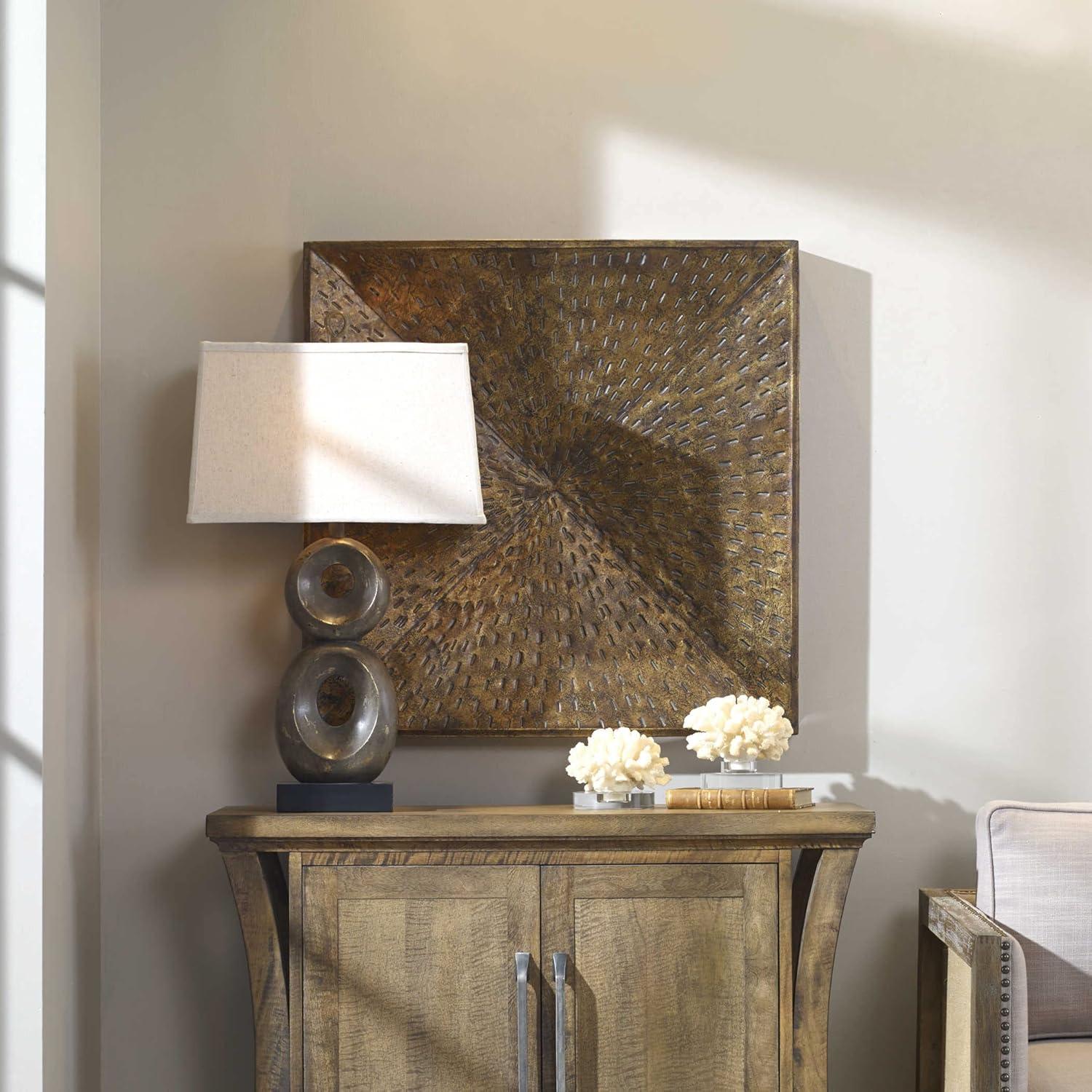 Uttermost Blaise 31 1/2" Square Bronze Metal Wall Art