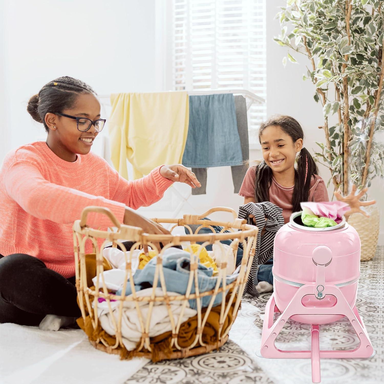 The Laundry Alternative Wonder Wash Retro Portable Mini Washing Machine, Blue