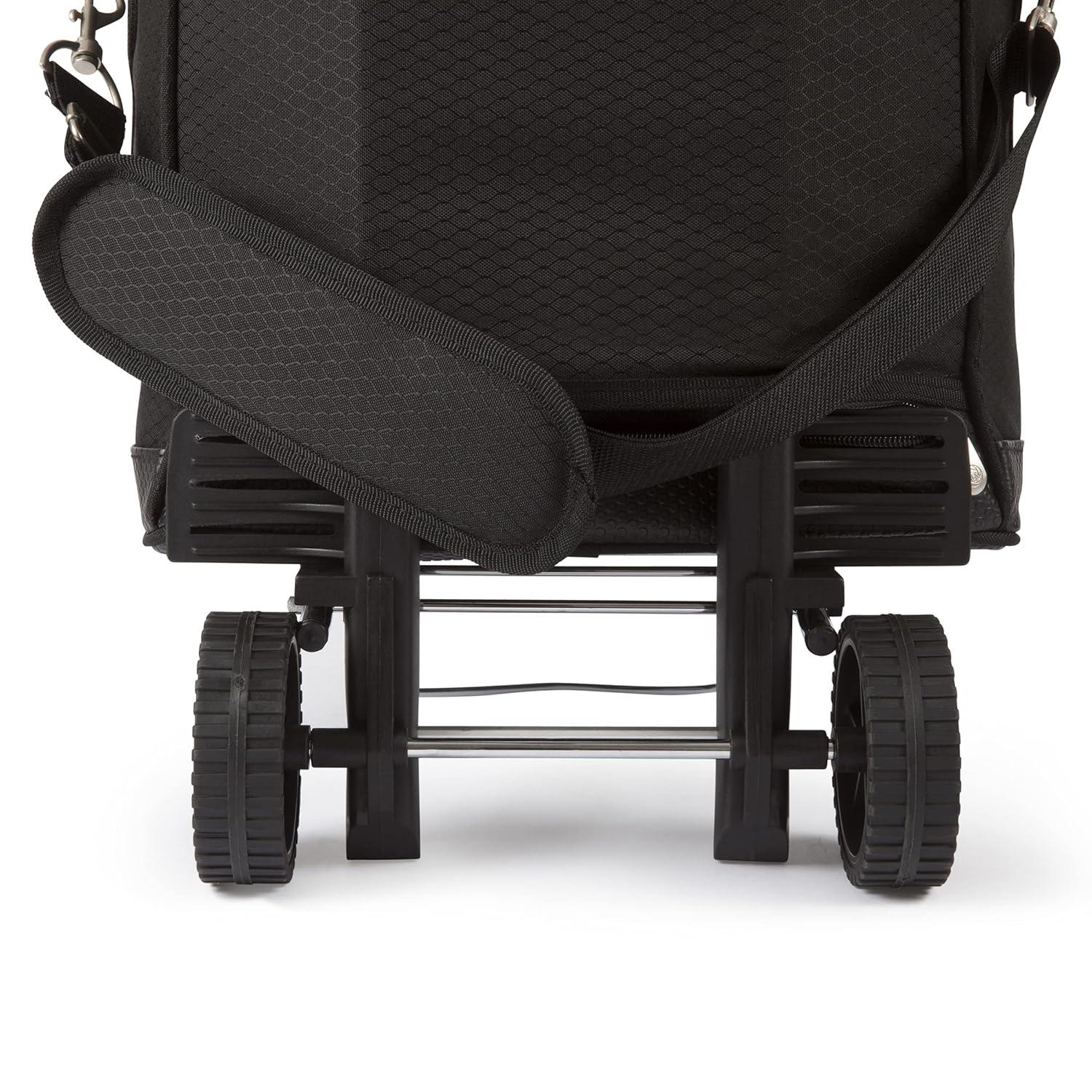 Arlmont & Co. Cellar 6-Bottle Wine Carrier & Cooler Tote with Trolley - Insulated Traveling Portable Wine Bag