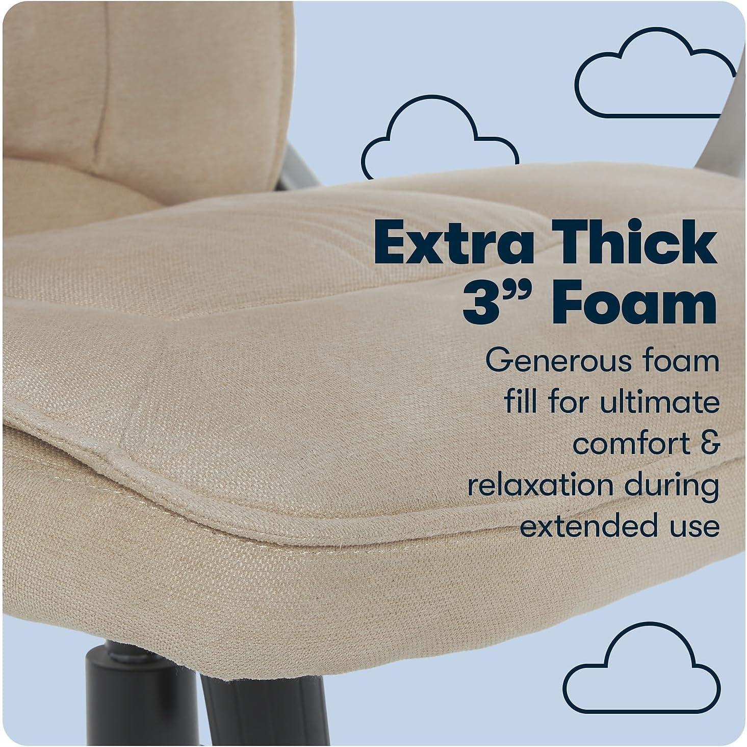Serta Serta Hannah Executive Office Chair, Ergonomic Lumbar Support, Firm Seat Cushion, Deep Body Pillows