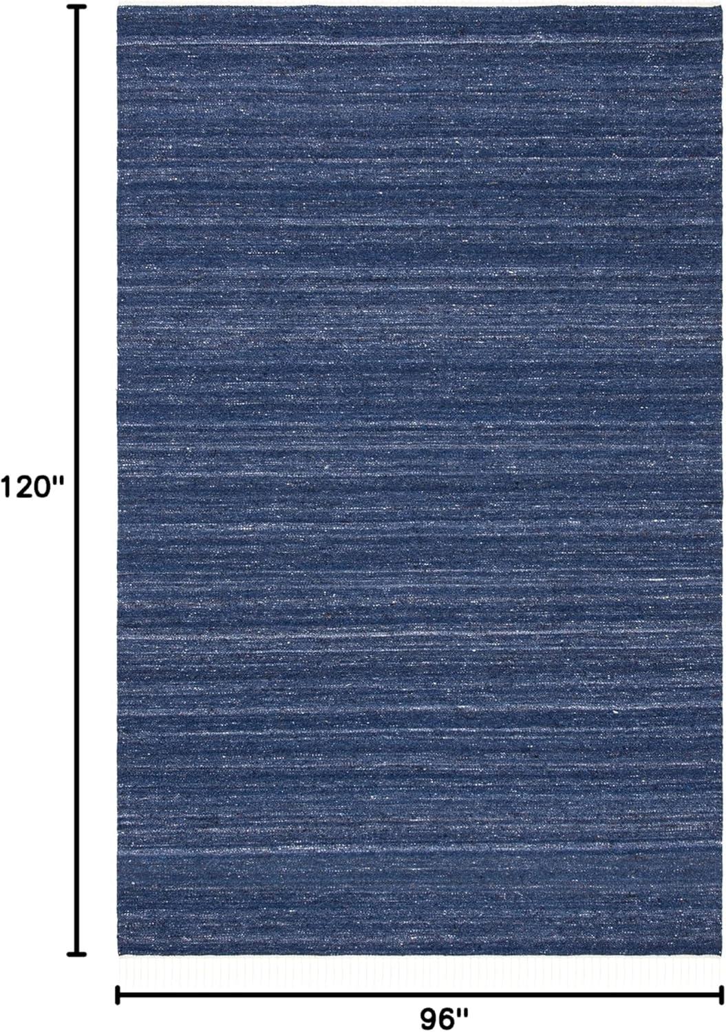 Kilim KLM551 Hand Loomed Area Rug - Navy/Blue - 8'x10' - Safavieh.