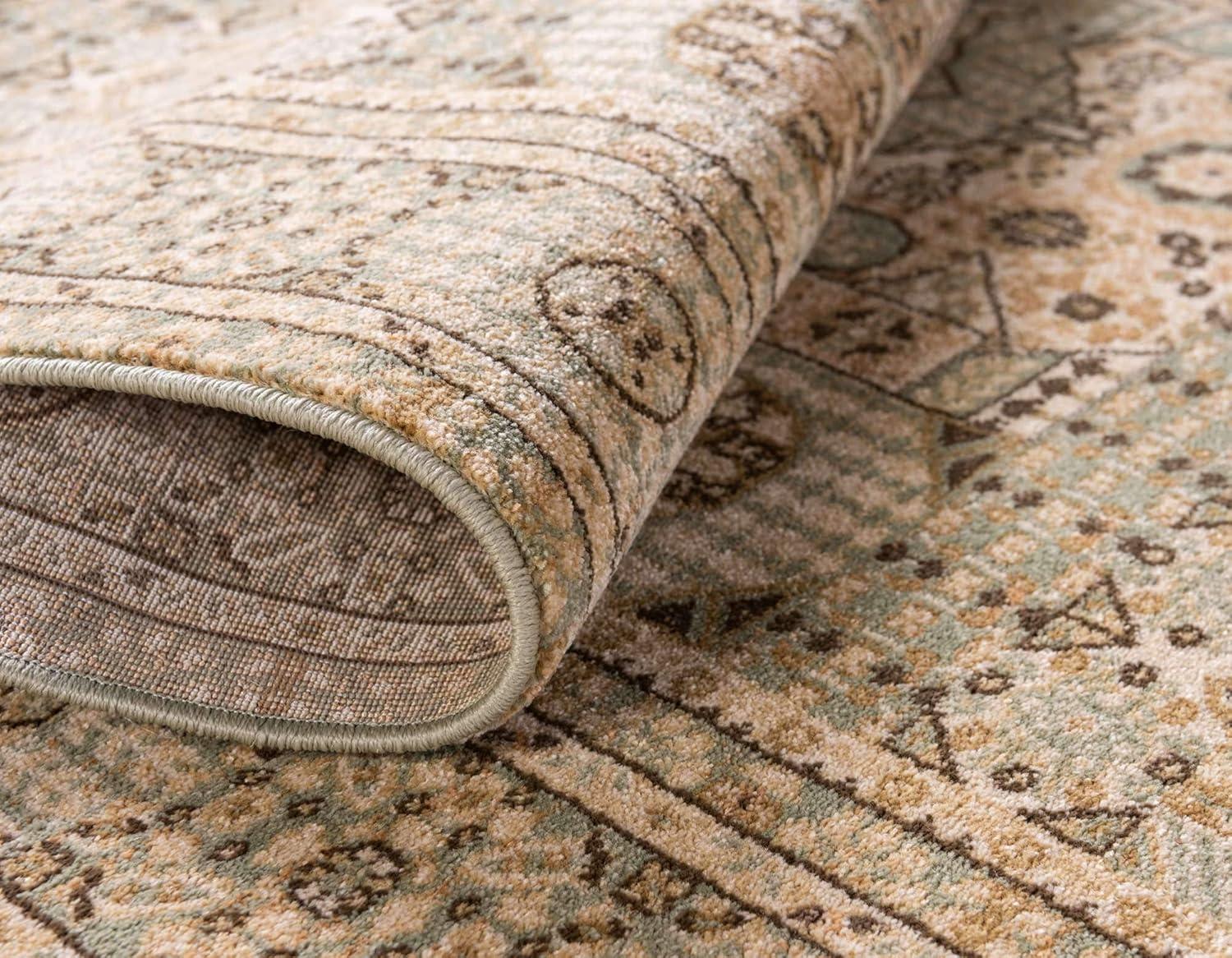 Unique Loom 9' 0 x 12' 0 Light Green Palace Taj Area Rug