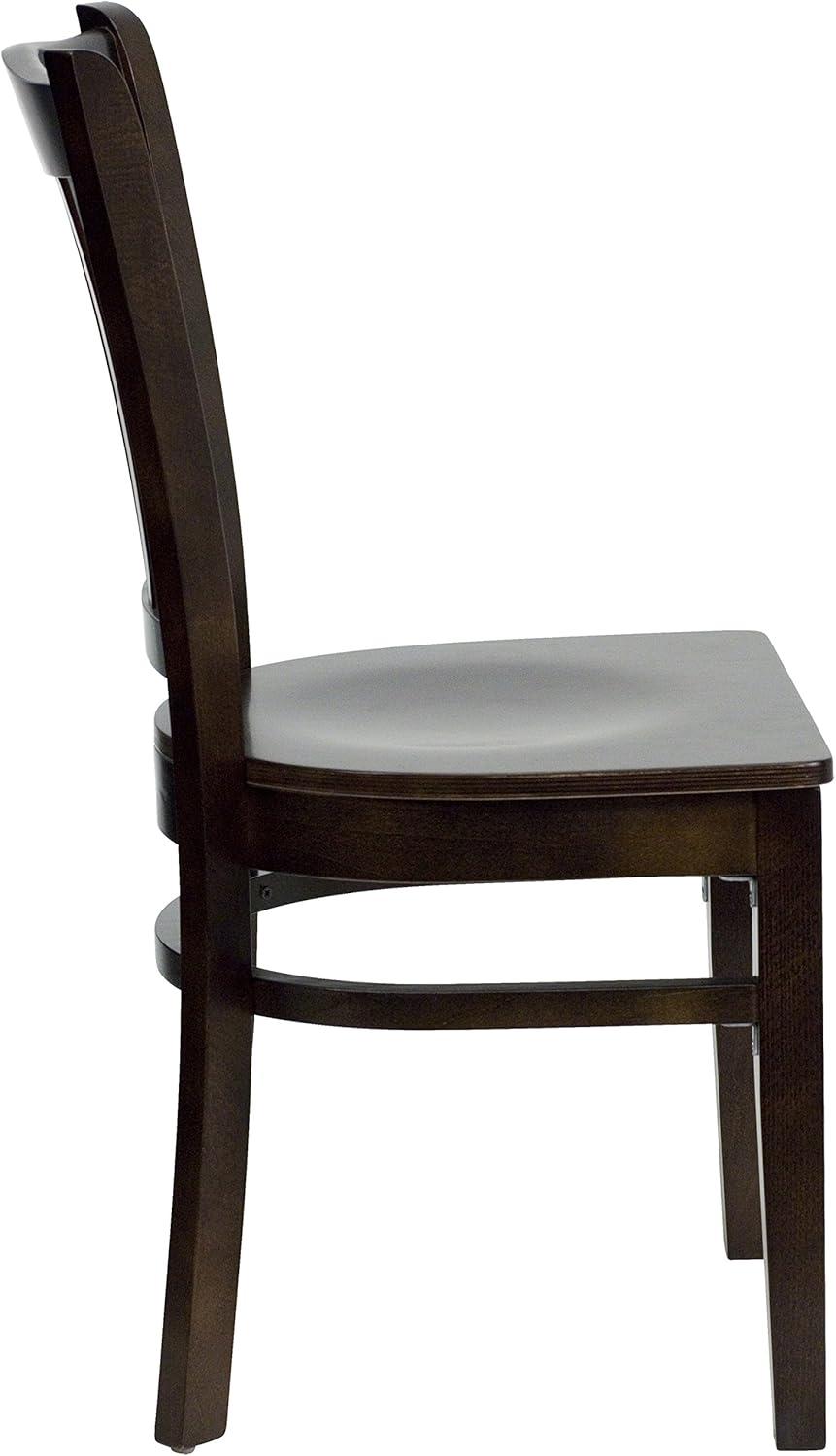 Flash Furniture Vertical Slat Back Wooden Restaurant Chair