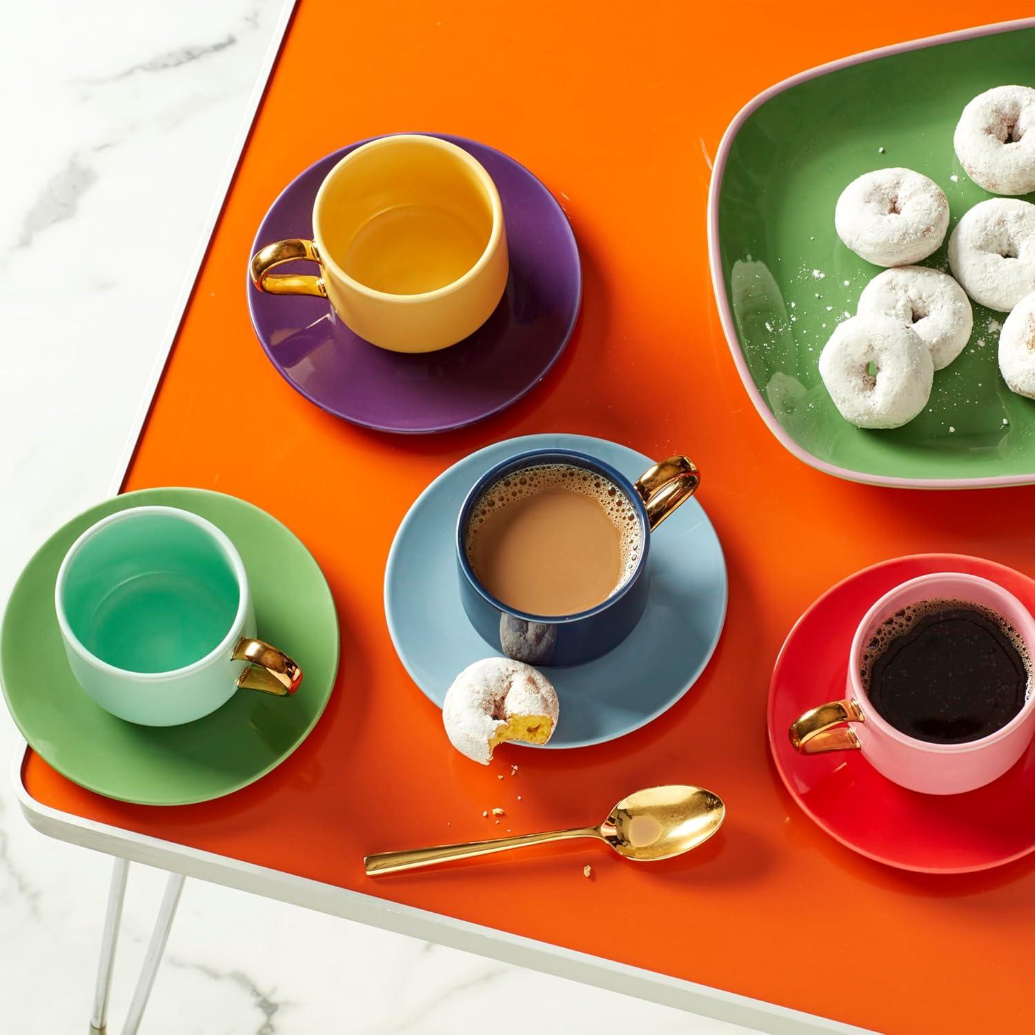 Make It Pop 8Pc Cup & Saucer Set