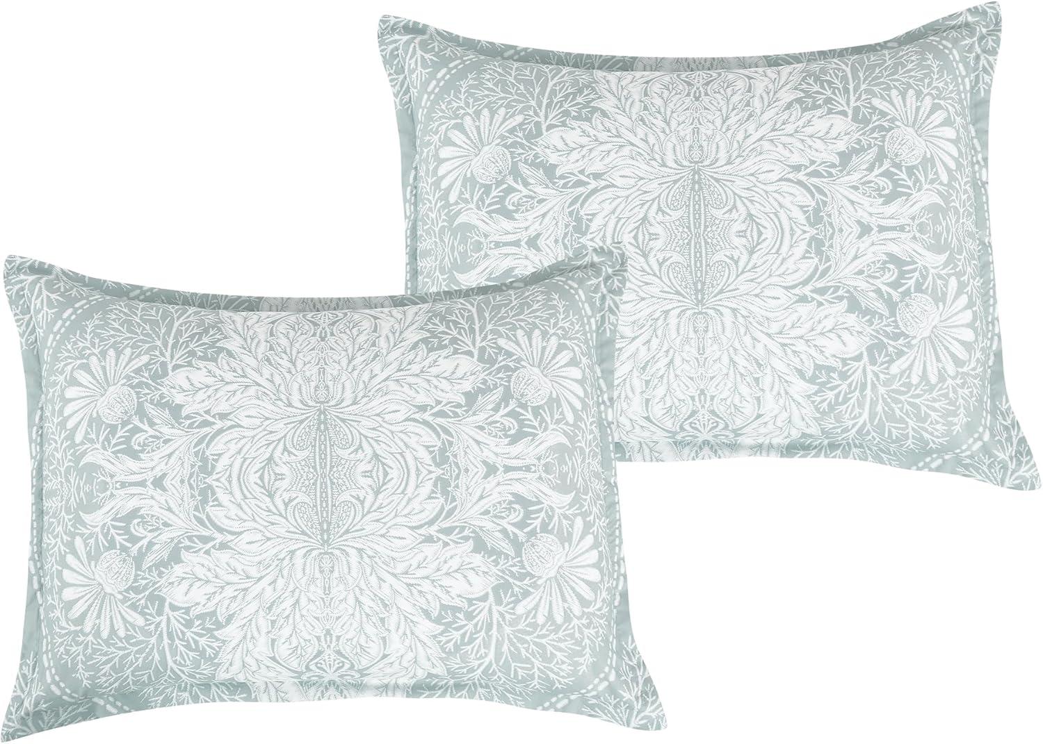 King Size 7 Piece Burgundy Brown Embroidery Soft Bedding Comforter Set