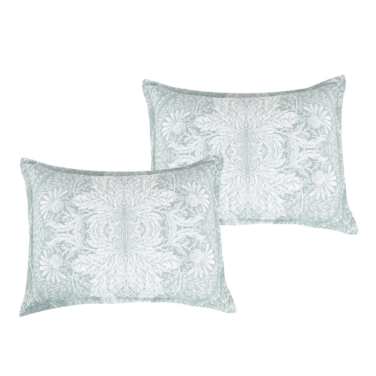 King Size 7 Piece Burgundy Brown Embroidery Soft Bedding Comforter Set