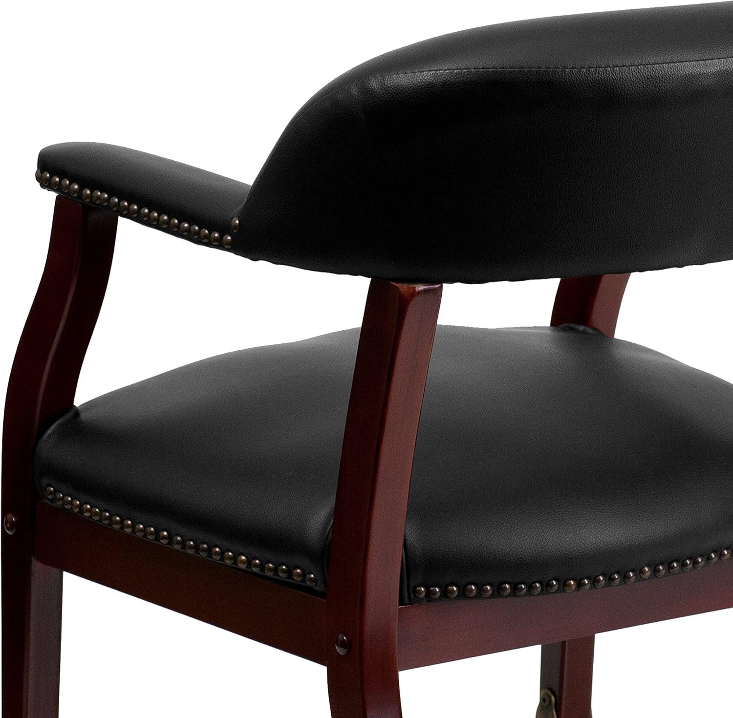 Emma and Oliver Conference Chair with Accent Nail Trim  and Casters