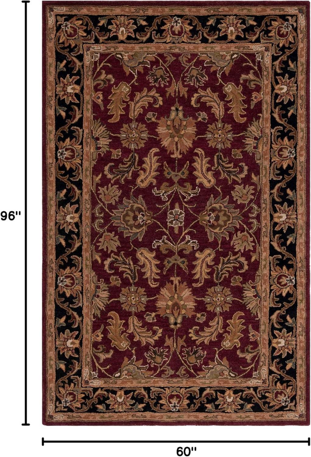 Heritage HG628 Hand Tufted Area Rug - Red/Ivory - 5'x8' - Safavieh.